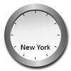 Dial clock New York